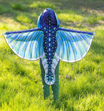 Hooded Dragon Wings- Blue