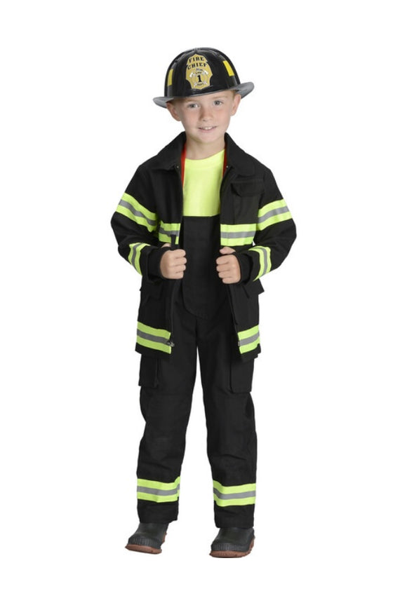 Black Jr. Fire Fighter Suit
