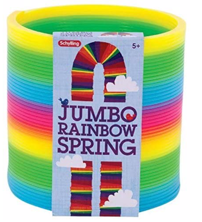 Toy Jumbo Rainbow Slinky - Victoria's Toy Station