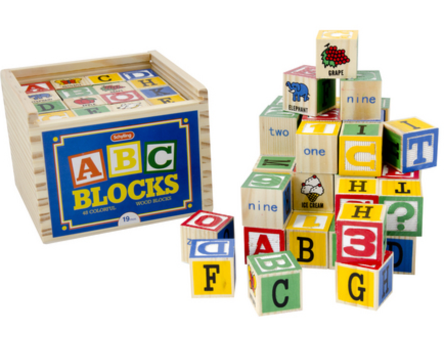 Alphabet Blocks 48 Pcs. - Victoria's Toy Station