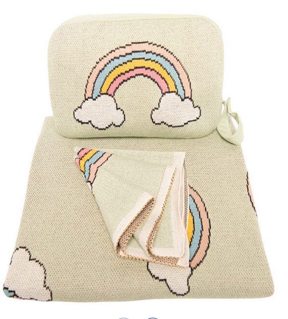 Rainbow Mint Blanket Set