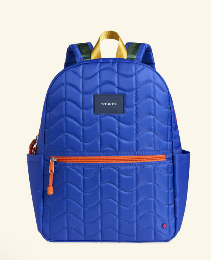 Blue Wiggly Puffer Kane Backpack