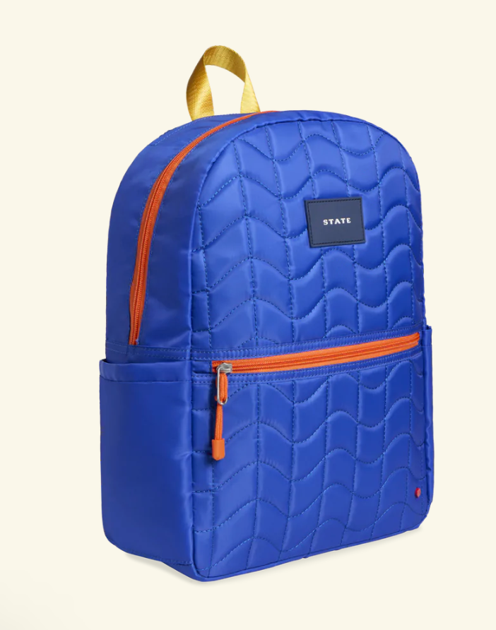 Blue Wiggly Puffer Kane Backpack
