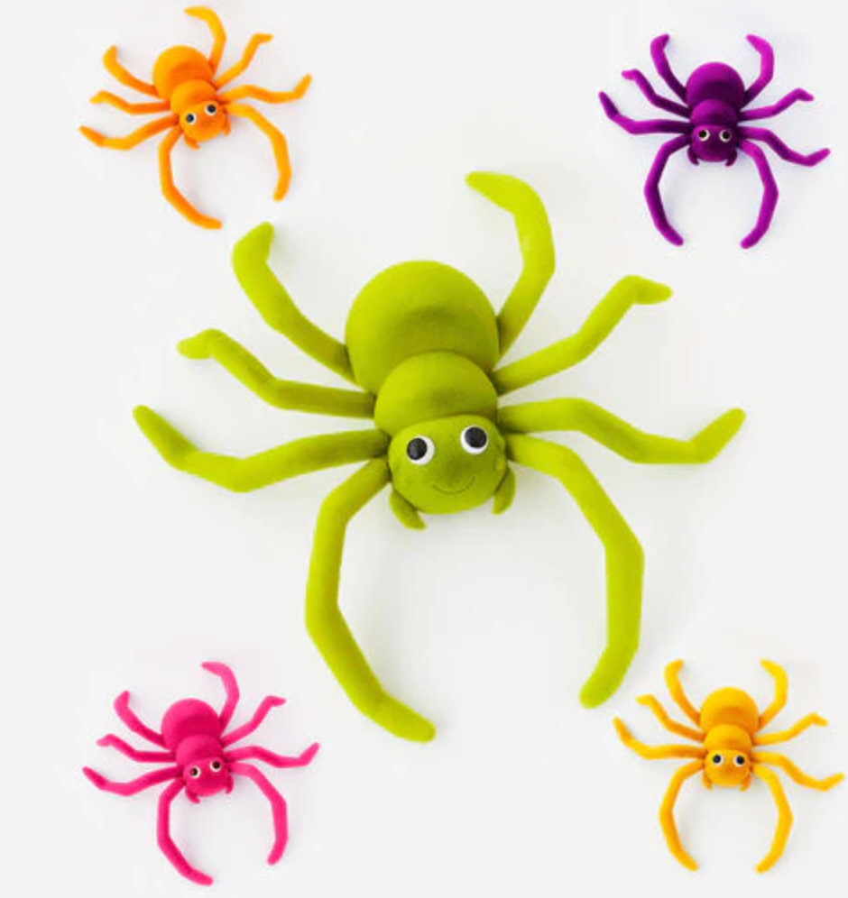 FLOCKED GIANT SPIDER - Victoria's Toy Station