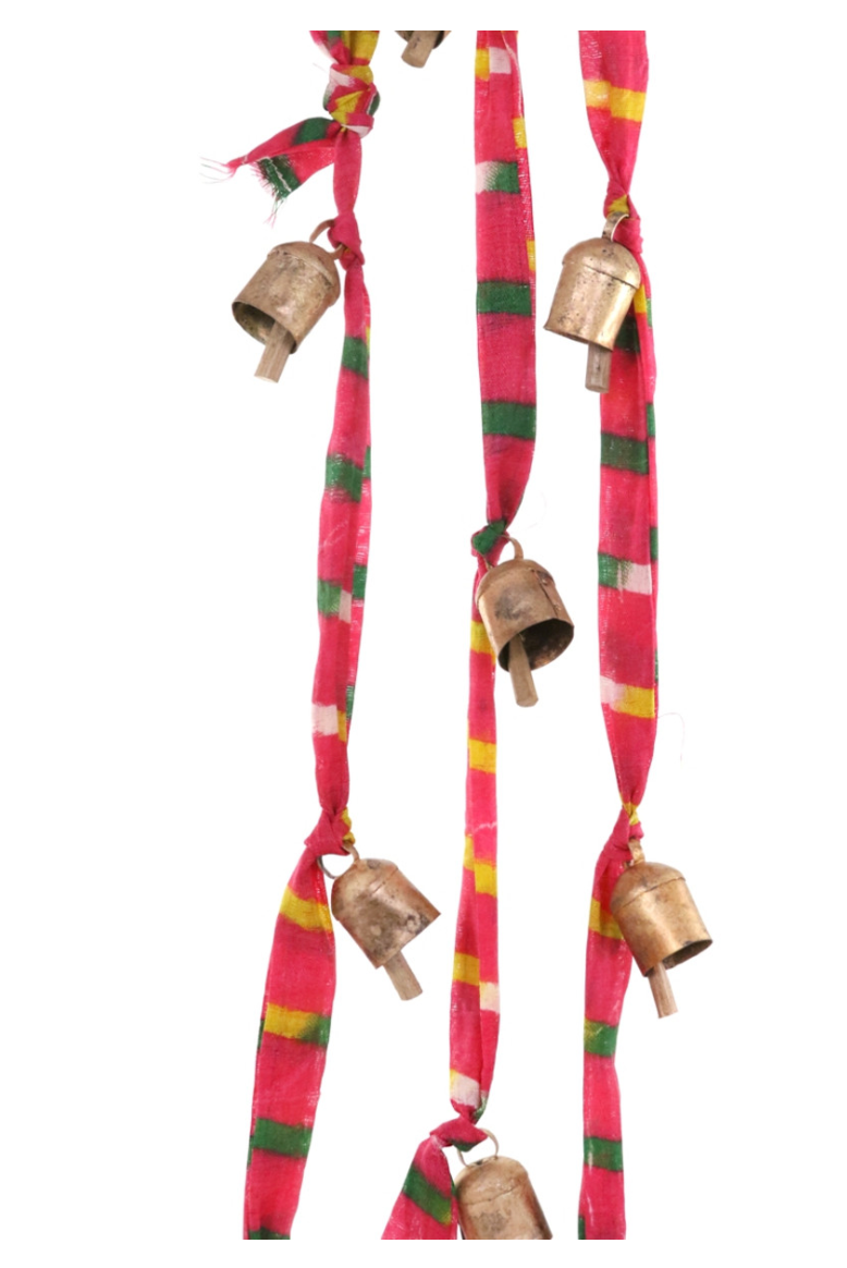 FOLK BELL GARLAND-GOLD - Victoria's Toy Station