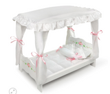 DOLL-CANOPY BED-WHITE ROSE SERIES