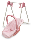 Doll Swing with Portable Carrier Seat – Pink/Gingham