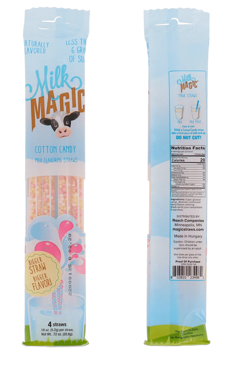 Milk Magic Cotton Candy Straws