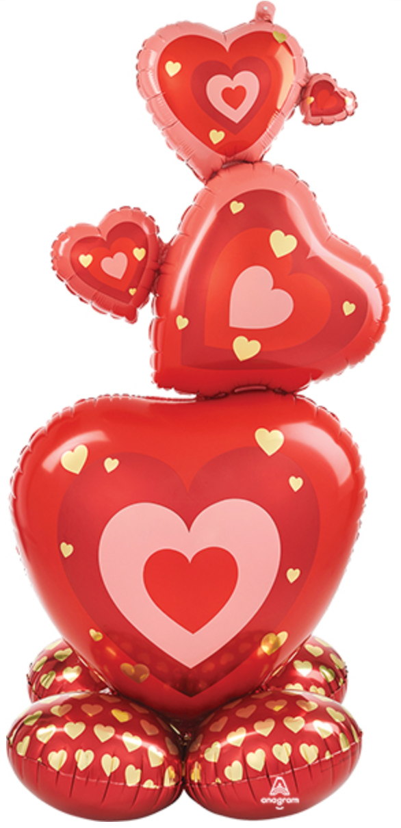 Airloonz Valentine Stack Hearts Air Fill - Victoria's Toy Station