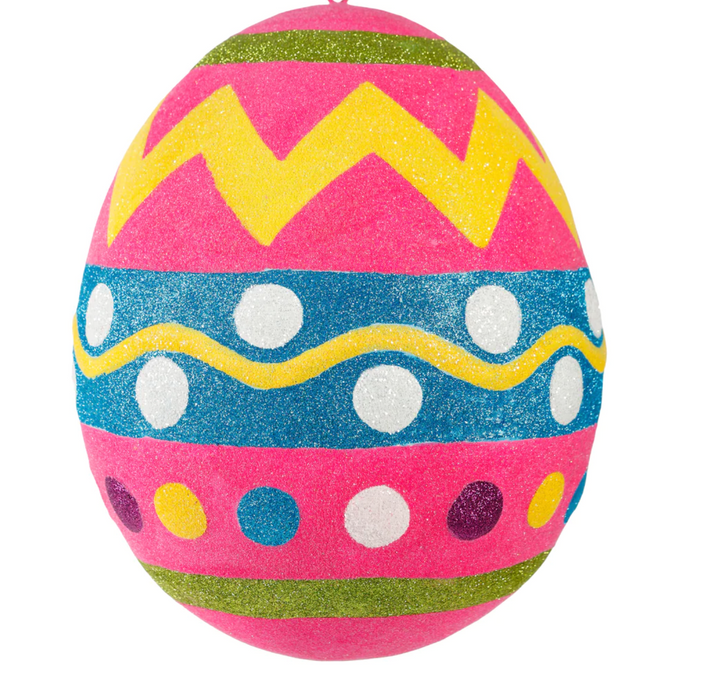 LARGE GLITTERED EASTER EGG - Victoria's Toy Station