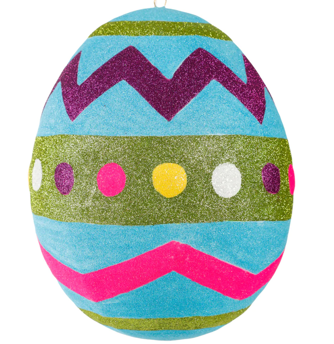 LARGE GLITTERED EASTER EGG - Victoria's Toy Station