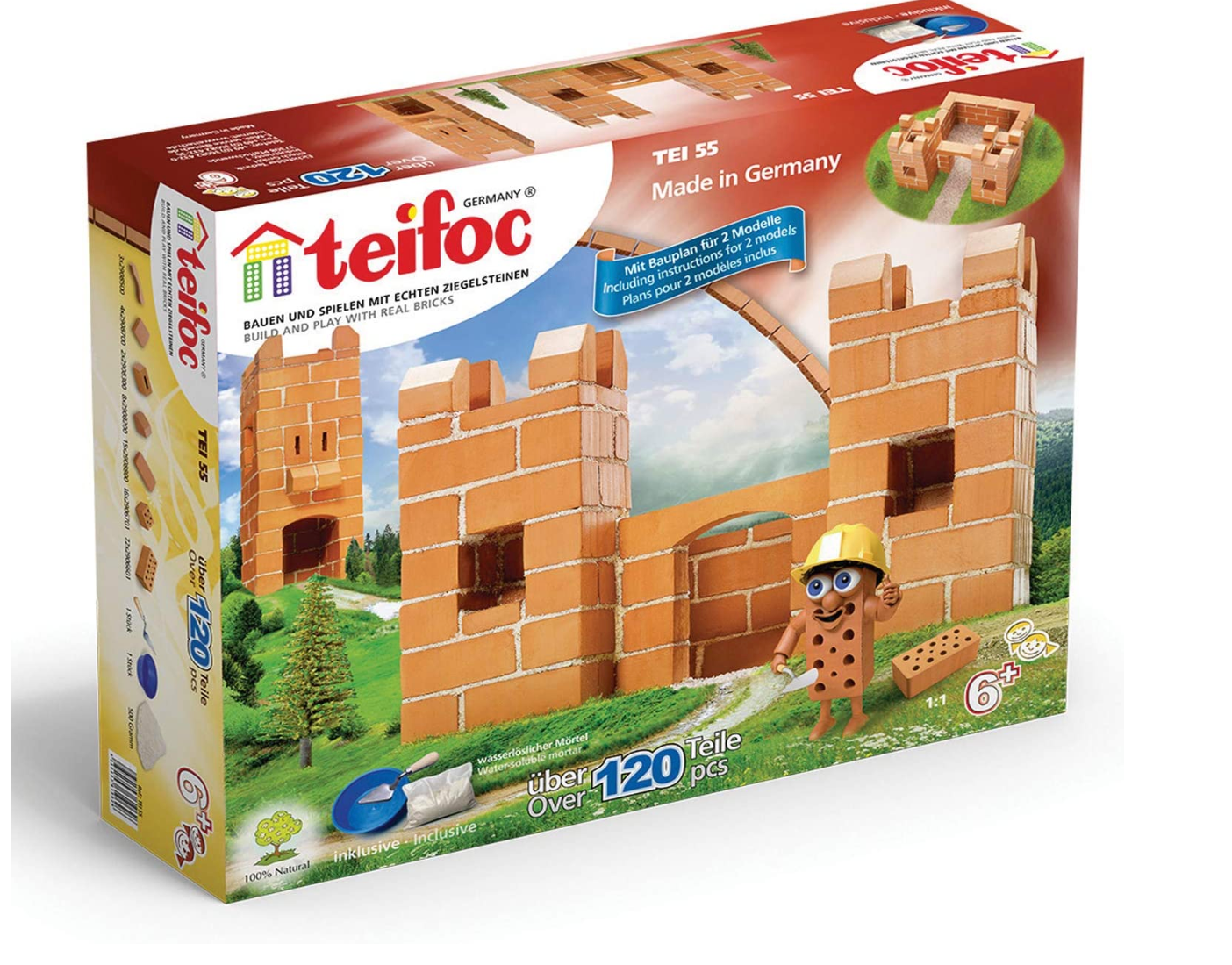 Vintage Reusable Teifoc Castle Brick and Mortar Construction