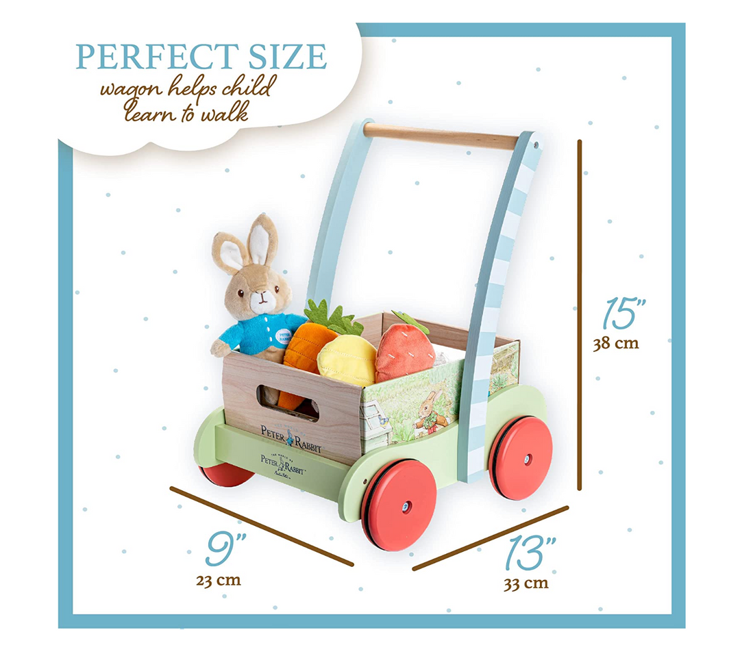 Beatrix Potter Wooden Garden Wagon and Veggie Play Set - Victoria's Toy Station