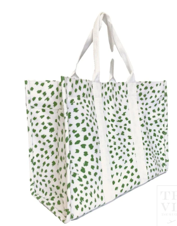 SPOT ON! LARGE TOTE - SPOT GREEN - Victoria's Toy Station