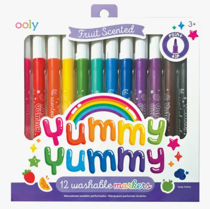 Yummy Yummy Scented Markers - Set of 12 - Victoria's Toy Station