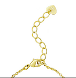 Cross Necklace with CZ - Gold