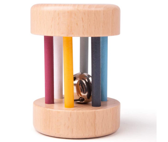Wooden Roll Rattle