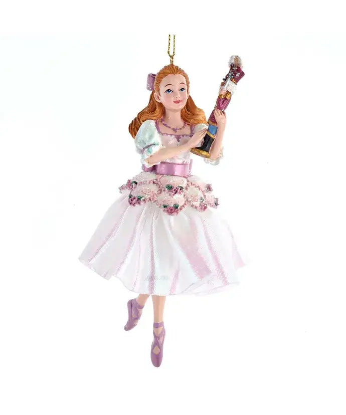 NUTCRACKER SUITE CLARA W/NUTCRACKER ORNAMENT - Victoria's Toy Station