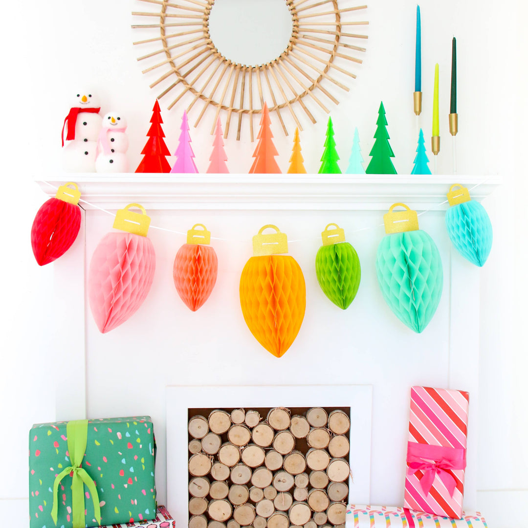 Christmas Light bulb honeycomb set - Victoria's Toy Station