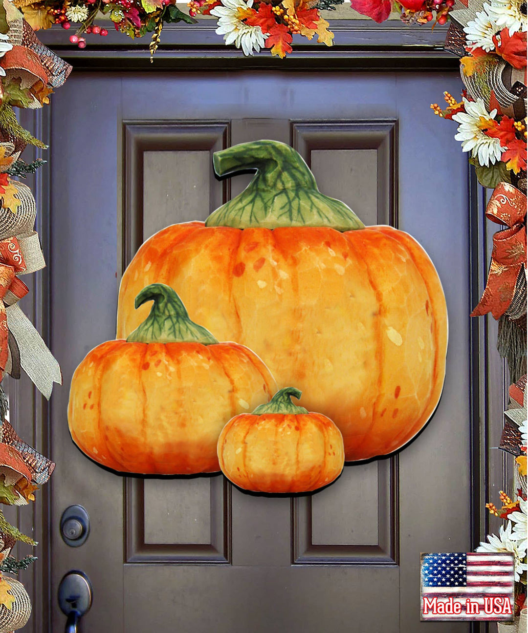 Stacking Pumpkins Wall Door Hanger