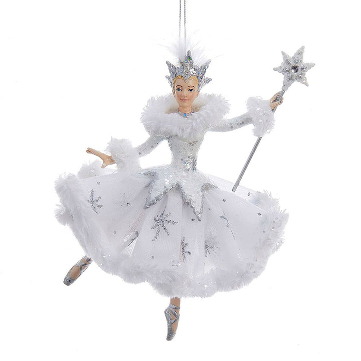 6.75"SNOW QUEEN BALLERINA ORN - Victoria's Toy Station