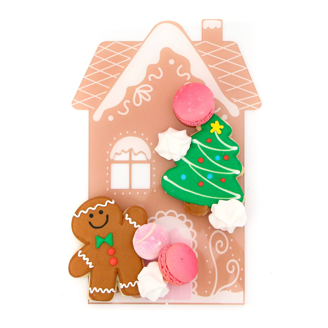 Acrylic Gingerbread House serving tray - Victoria's Toy Station