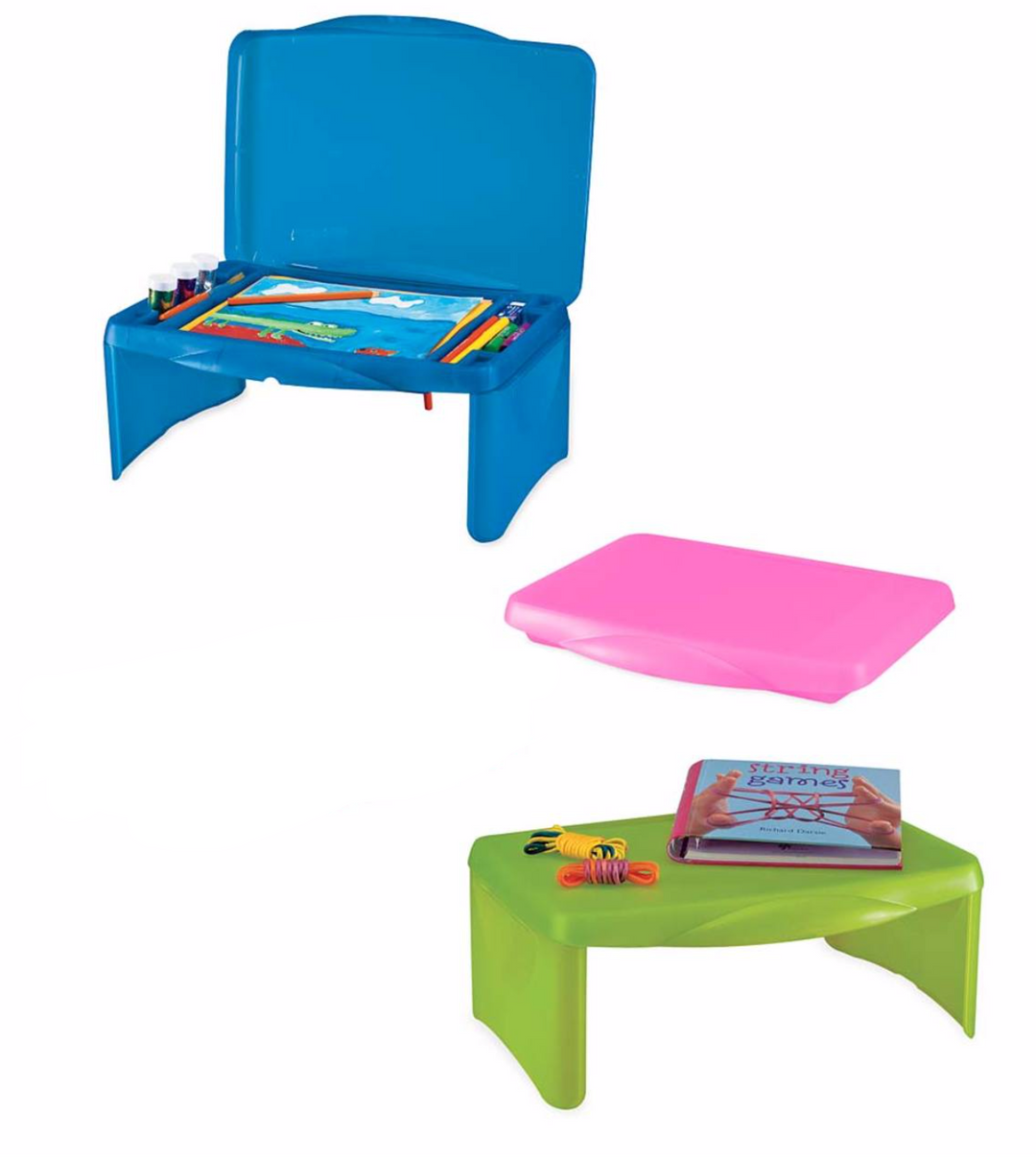 Portable Folding Lap Desk With Storage Activity Tray 3 colors – Victoria's  Toy Station